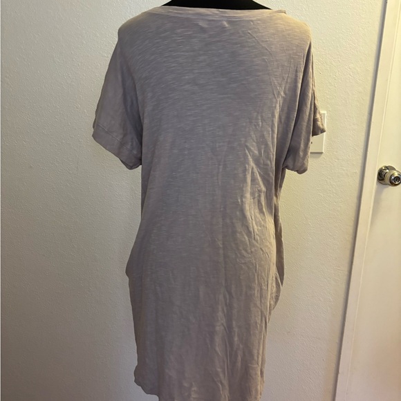 Allen Allen Light Beige V-Neck Tunic - Picture 3 of 5